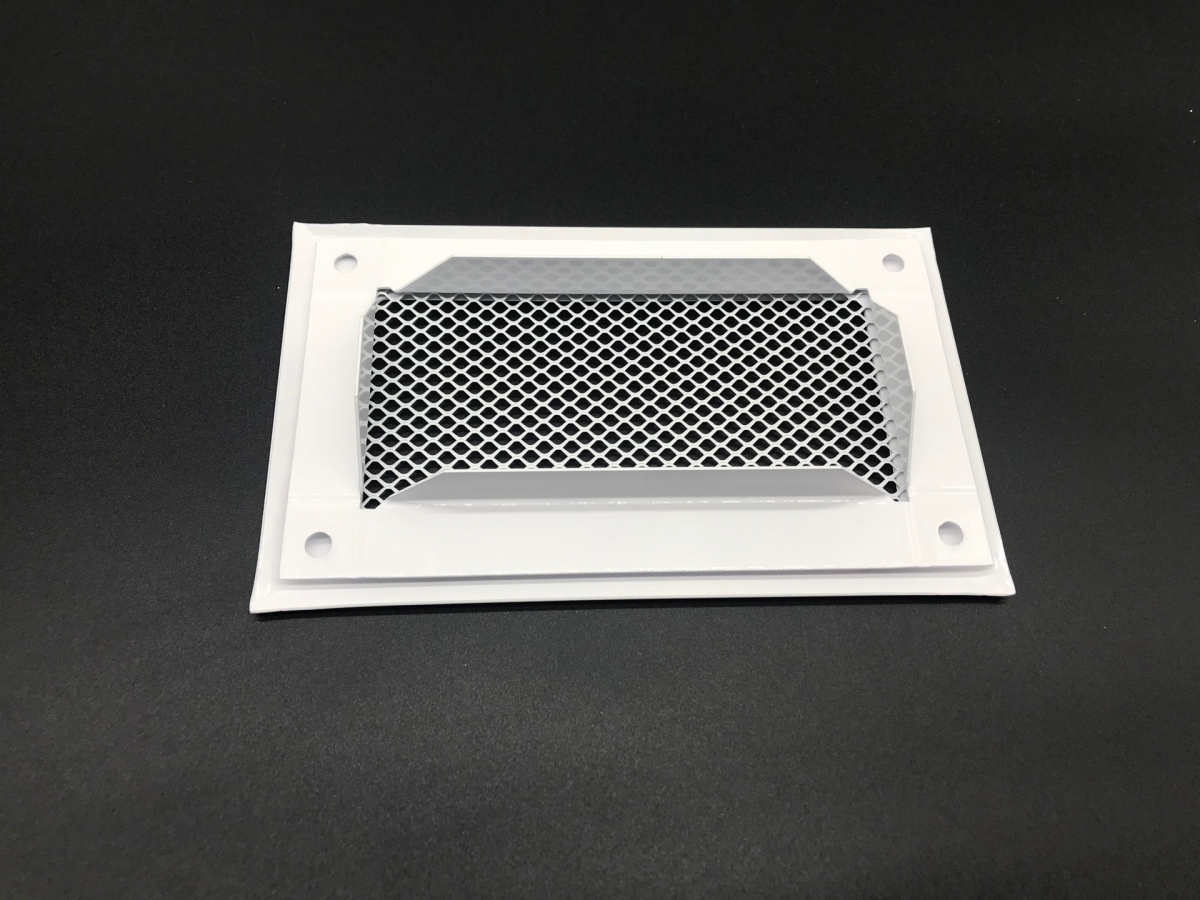 Решетка приточно-вытяжная с фланцем на магнитах 150х75 мм стальная