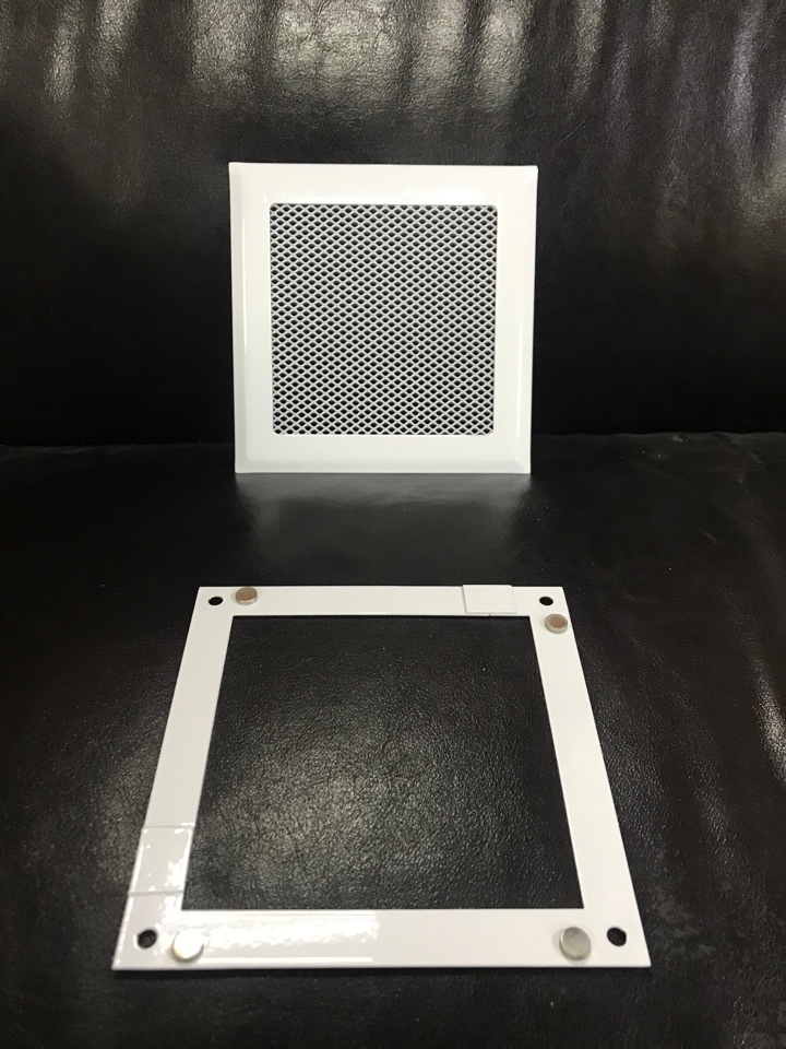 Решетка стальная на магнитах РП-170 сетка, белая